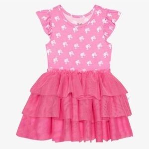 POSH PEANUT X BARBIE POSH TULLE BODYSUIT TWIRL DRESS